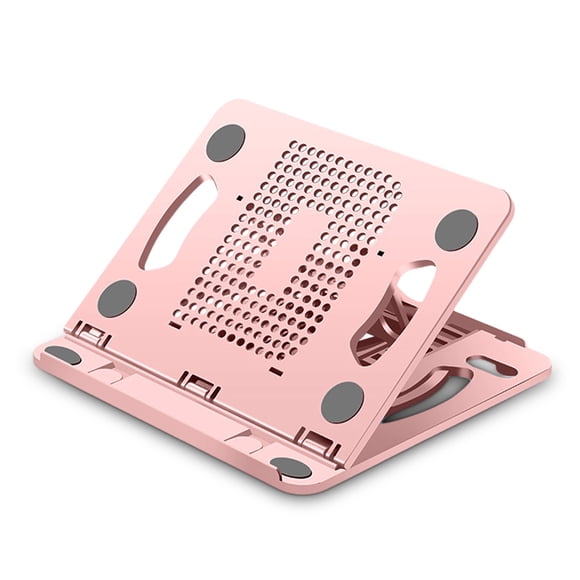 Maoww Plastic Tablet Phone Stand Ergonomic Collapsible Holder Heat Dissipation Rotation Angle Adjustable Bracket 15kg Weight Loading Pink