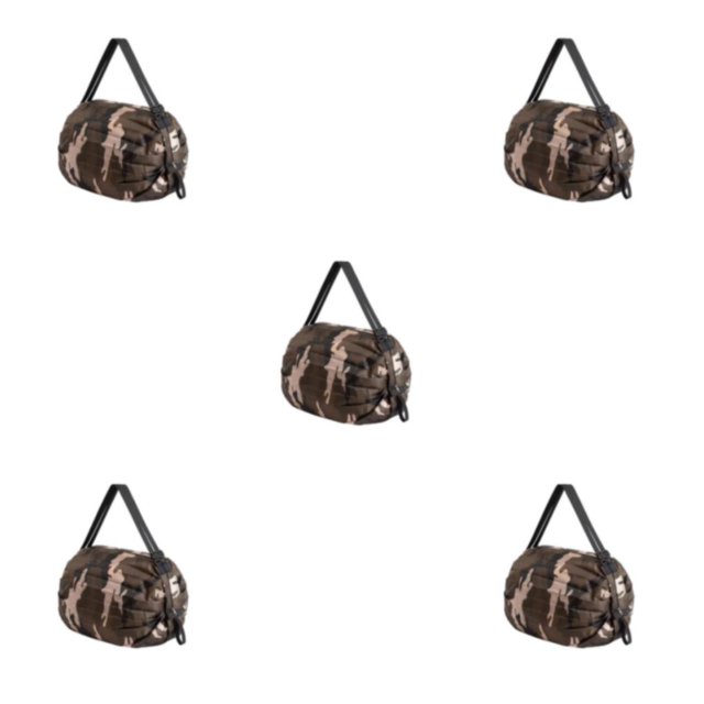 Transemion Waterproof Foldable Storage Bag For All Travel Needs Space-saving Beach Bag coffee camouflage 5Set