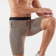 thumbnail image 3 of Diufon Men's Athletic Shorts Cotton Linen Drawstring Waisted Outdoor Sport Shorts Spring Summer Shorts with Pockets, 3 of 6