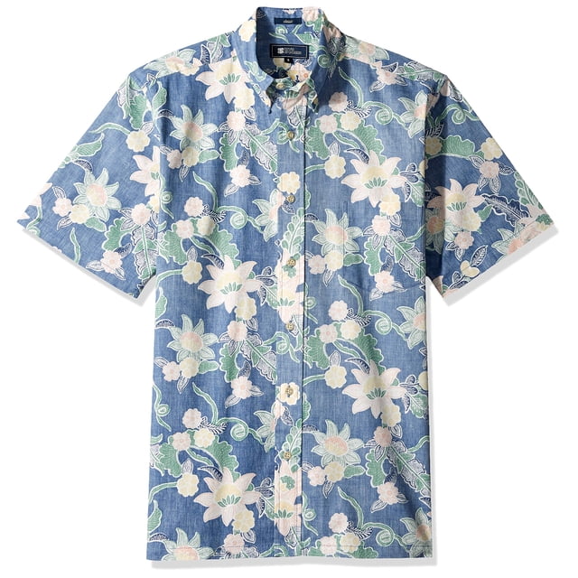 Reyn Spooner Men's Classic Fit Hawaiian Shirt -Mahaloha - True Navy, S