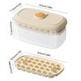 thumbnail image 3 of Grip Stackable Tray AndBin Set Includes Optional 1or 2 Trays With Lid And Easy Release Makes 28or56 Cubes For Coffee Leak Proof Freezer Bucket Kit Kitchen Gadget Silicone Ice Cubes Reusable Better, 3 of 4