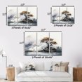 thumbnail image 4 of Designart Trees Oversized framed wall art decor, Tree Natural framed wall art, Grey Tree Ink euphony , Grey Traditional Natural framed wall art, 20x12 inches Natural brown color Frame, 4 of 5