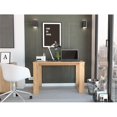 thumbnail image 2 of FM FURNITURE Aurora Writing Computer Desk Engineered Wood Oak, 2 of 8