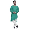 thumbnail image 1 of Atasi KurtaForMen Coupe Unie à Manches Longues pour Hommes en Coton à Col Rond, 1 of 5