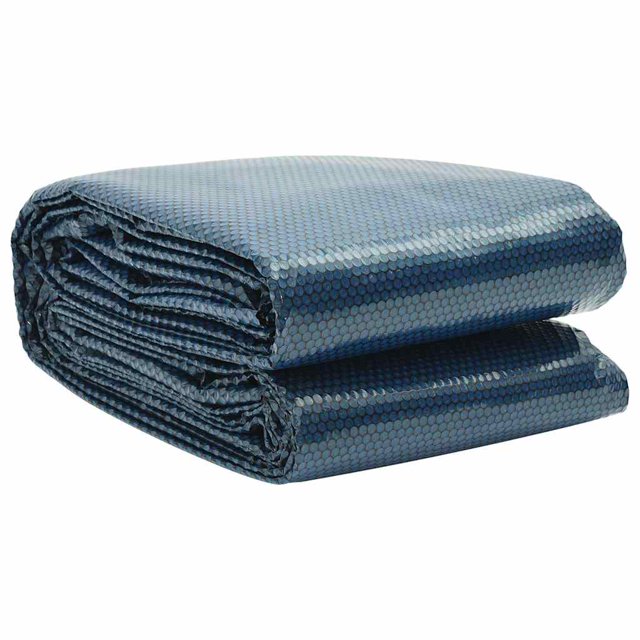 vidaXL Floating PE Solar Pool Film 400x200 cm Black and Blue