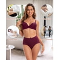 thumbnail image 4 of INNERSY Culottes pour Femmes en Coton, Taille Haute, Culottes Post-Partum, Lot de 5 (m, Fin de l'Automne), 4 of 6