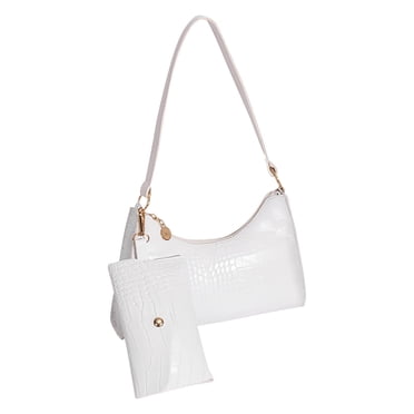 One Shoulder Crossbody Bag Leather Large Capacity Multi Compartment Women Bag