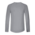 thumbnail image 4 of aohooy Maillot Dermoprotecteur pour Homme à Manches Longues, Chandail de Bain Respirant, Protection Solaire UV, Chandails Athlétiques pour la Randonnée, la Course et l'Entraînement, Gris, TTTG, 4 of 4