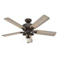 thumbnail image 1 of Hunter Fan Company Devon Park 52 Inch Ceiling Fan w/ 3 Lights, Onyx Bengal, 1 of 7