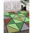 thumbnail image 3 of Ahgly Company Tapis d'Aire Rectangulaire Transitionnel Vert pour Intérieur, Lavable à la Machine, 7 Pieds x 9 Pieds, 3 of 7