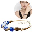 thumbnail image 2 of Women Bangle Bracelet Ceramic Bead Adjustable Bangle Bracelet Cuff Bracelet, 2 of 8