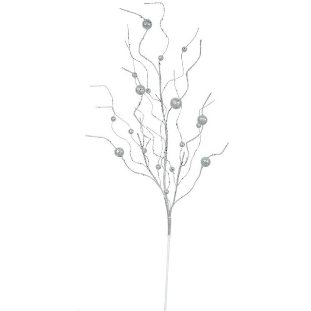 Vickerman QG164307 Spray Pailleté Boule Argent - 37 Po. - 6 par Sac