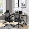 thumbnail image 2 of Ergonomic Office Chair with Adjustable Headrest, Lumar Back Support and Flip-up Padded Arms, High Back Task Chair Breathable Mesh Computer Desk Chair, 320lbs, 2 of 11