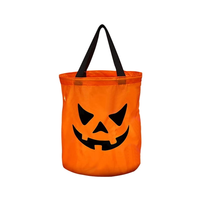 Dvkptbk Rangement pour Bonbons Sacs de Bonbons d'Halloween à DEL Sacs de Fête d'Halloween Sacs d'Halloween Sacs de Bonbons Polyvalents Seau Réutilisable pour Enfants Fournitures et Cadeaux d'Halloween