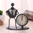 thumbnail image 2 of Agiferg Horloge Méchant en Fer Forgé Créative Instrument de Musique en Fer Forgé Horloge Rétro Personnalité, 2 of 2