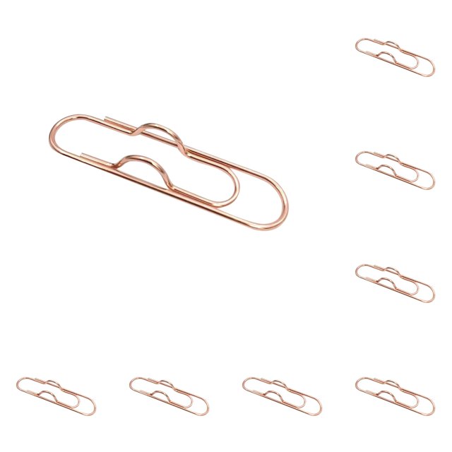 Metal Pen Clips,Paperclip Pen Holders for Notebooks and Papers,Multifunctional Pen Clips,Portable Metal Paper Clips,Pen Holder Clip for Notebook,Books,Planner,Journals,Clipboard,Rose Gold 10PCS