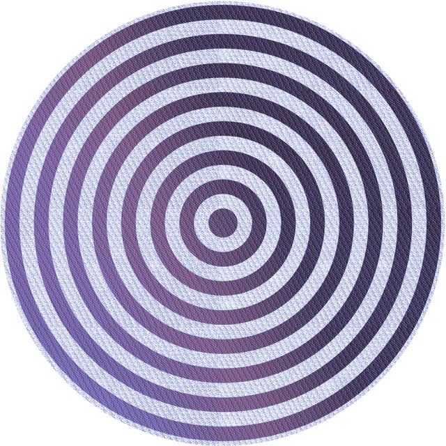 Ahgly Company Machine Washable Indoor Round Transitional Rebecca Purple Area Rugs, 4' Round