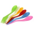 thumbnail image 1 of 6X Cuillère Fourchette Couteau Camping Randonnée Ustensiles Combo Spork Voyage Couverts, 1 of 6