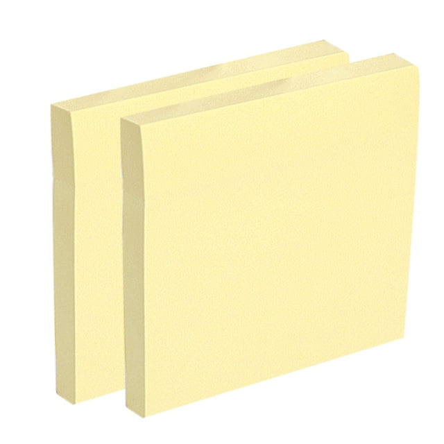 Today Sales 2Pcs Sticky Notes 3x3 Inches, Strong Adhesive, Clean Removal, Recyclable Easy to Post for Home, Office, Notebook Back to Schools - Green