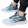 thumbnail image 3 of WEAIXIMIUNG Mens White Sneakers Men Sports Shoes Fashionable New Pattern Minimalist Color Blocking Mesh Breathable Comfortable and Casual Shoes for All Seasons, 3 of 9