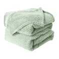 thumbnail image 1 of Unique Bargains Luxury Fleece Bed Blanket Woven Mesh, 1 of 10
