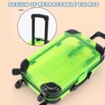 thumbnail image 4 of Kids Mini Luggage Toy with Retractable Handle Large Capacity Transparent 4 Spinner Wheels Cosmetics Snacks Storage Doll Travel Rolling Suitcase, 4 of 7