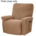 thumbnail image 2 of Separate Piece Stretch Recliner Slipcovers, Recliner Chair Cover, Recliner Cover Furniture Protector Elastic Bottom, Recliner Slipcover with Side Pocket, 2 of 5