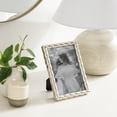 thumbnail image 2 of DesignOvation Saltana 5" x 7" Braided Silver Tabletop Picture Frame, 2 of 10