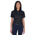 thumbnail image 1 of Harriton Ladies' Easy Blendâ„¢ Short-Sleeve Twill Shirt with&nbsp;Stain-Release, 1 of 3