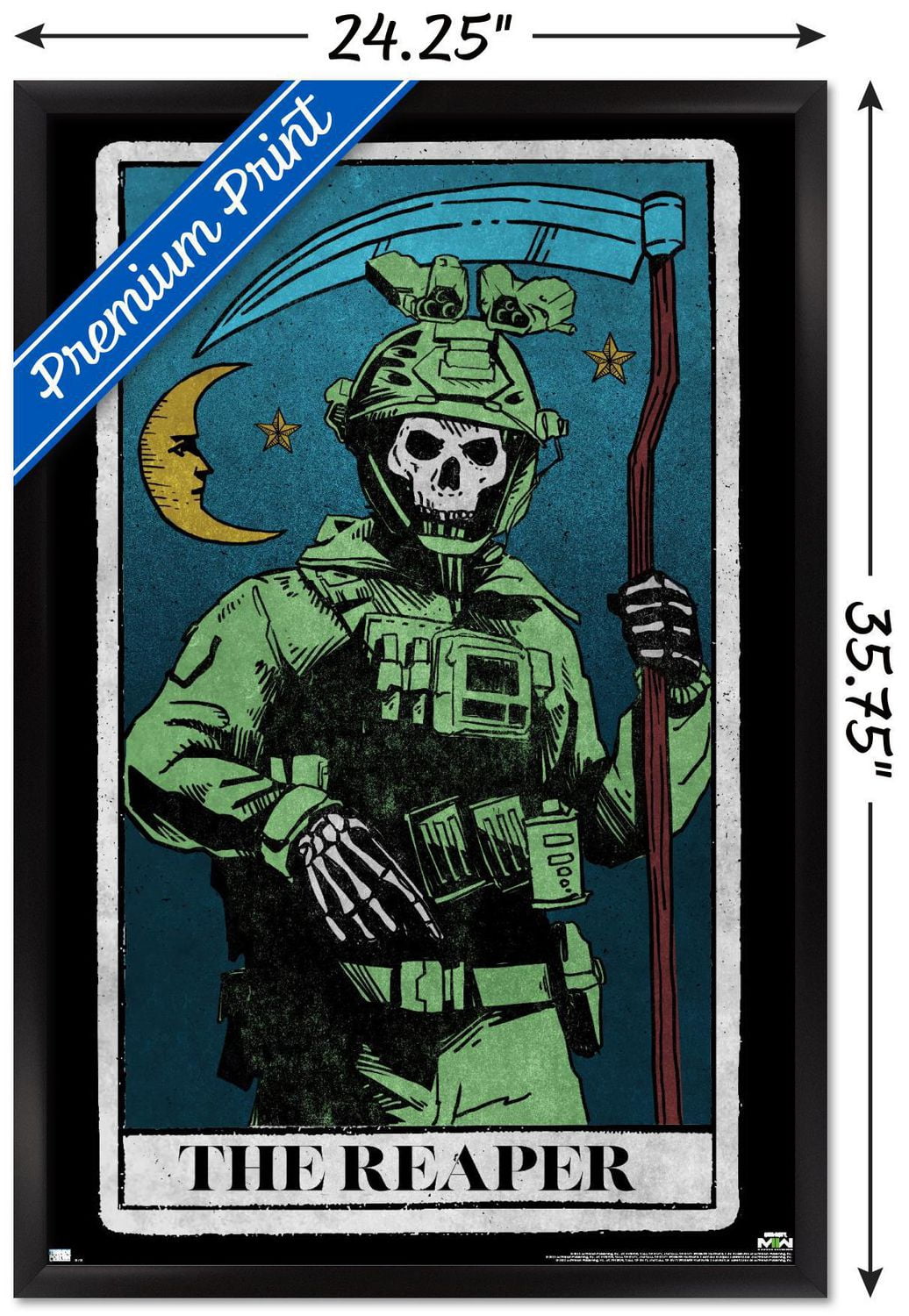 Call of Duty: Modern Warfare 2 - Ghost Tarot Card Wall Poster, 22.375" x 34"