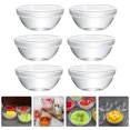 thumbnail image 2 of 8 Pcs Bols Ronds en Verre pour Dessert Riz Pudding Bols Ronds en Verre Contenants pour Pudding, 2 of 8