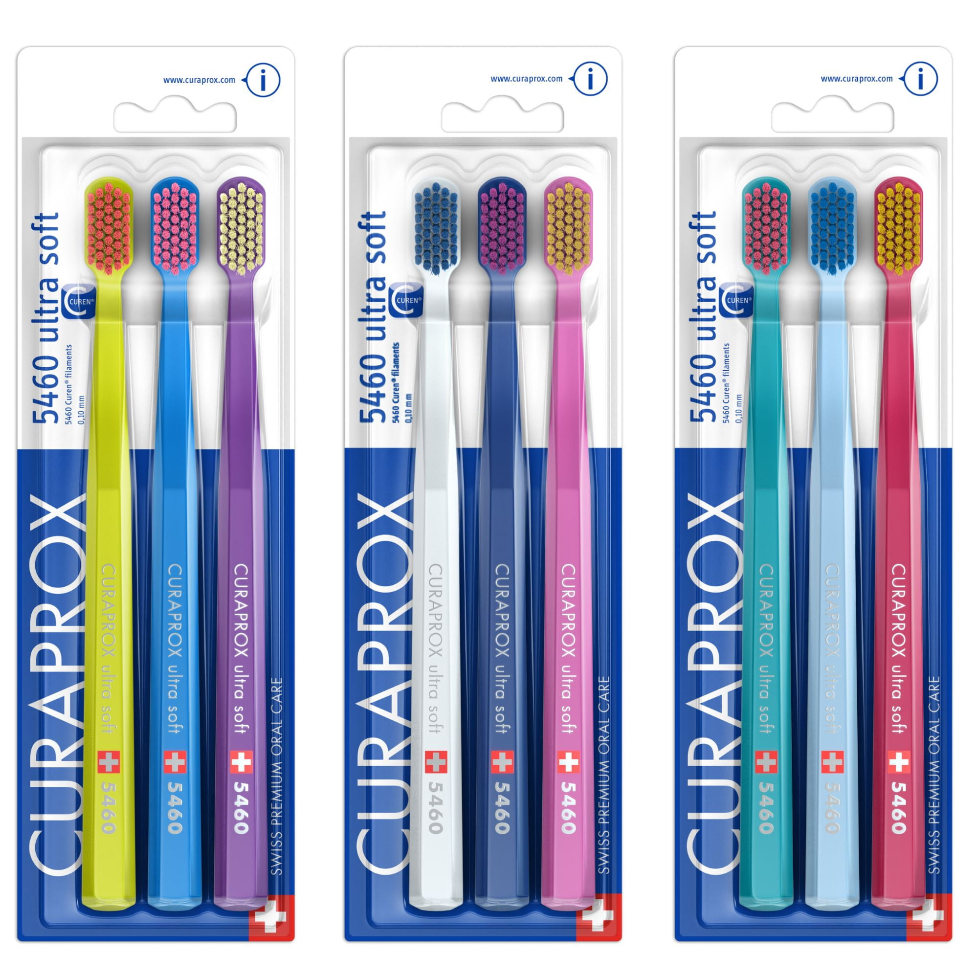 Curaprox CS5460 Ultra Soft Swiss Toothbrushes – Plaque Remover for