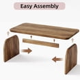 thumbnail image 3 of Fnova Farmhouse Coffee Table for Living Room, 47.24" Rectangle Wood Coffee Table, Easy Assembly, 3 of 13