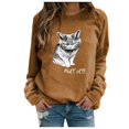 thumbnail image 2 of Hauts pour Femmes Mode Femmes Loisirs Imprimé Manches Longues Col Rond Décontracté Ample Hauts Blouses en Liquidation, 2 of 3