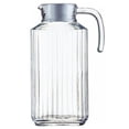 thumbnail image 1 of Trudeau Linea 1.8L Glass Pitcher with White Lid, 1 of 3