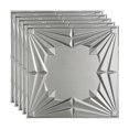 thumbnail image 1 of Fasade Art Deco Vinyl 2ft x 2ft Lay In Ceiling Panel Argent Silver 5 Pack, 1 of 5