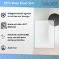 thumbnail image 2 of Max Protection Notched Penny Sleeves - Archival-Safe, Acid-Free Soft Sleeves for Crystal Clear Vintage/Modern Sports Cards - Thick Card Sleeves for Trading/Patch Cards - Prevent Corner Dings, 10000 ct, 2 of 5