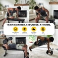 thumbnail image 3 of MotionGrey Adjustable Dumbbell 9-53 LB with 2-Second One-Hand Twist, 6 Weights in 1 Modern Compact Design, Durable Build, Anti-Slip Handle, Bonus Hand Grip & Jump Rope & Towel, 3 of 11