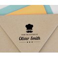 thumbnail image 4 of Printtoo Roound Personalized Blue Self Inking Kitchen Stamp Custom Business Monogram Rubber Stamper-45 mm, 4 of 6