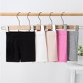 thumbnail image 4 of Kids Girls Dance Shorts Solid Color Breathable Bike Shorts Black 8-9 Years, 4 of 4