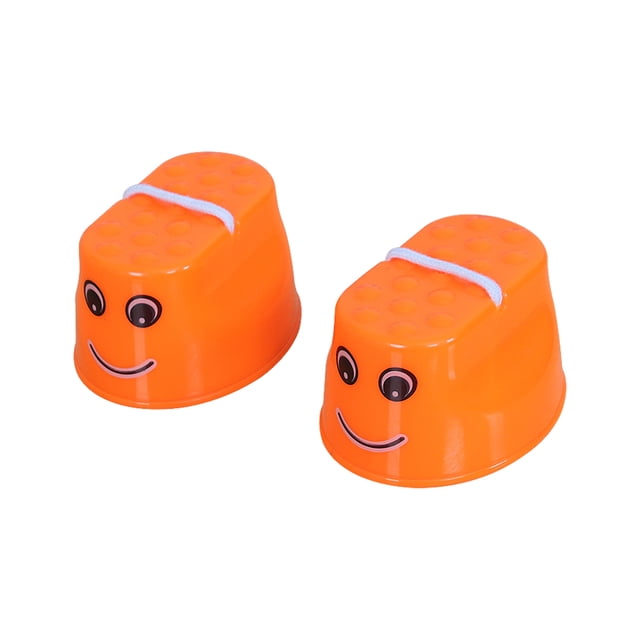 maskred 2pack/lot Fine Workmanship And Environmentally Friendly Walking Stilts Helps orange 1Set