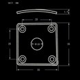 thumbnail image 5 of Milaget Electric Guitar Plates Socket Cover Square for LP Guitar Bass Accs Gold, 5 of 5