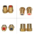 thumbnail image 3 of Ruiboury 2x Yellow Battery Pole Adapter Brass Connector Battery Pole Adapter M6 Battery M6, 3 of 6