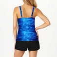 thumbnail image 3 of TIMIFIS Tankinis pour Femmes Maillots de Bain Deux Pièces Contrôle du Ventre Maillots d'Été Col Rond Dos Nu avec Shorts, 3 of 5
