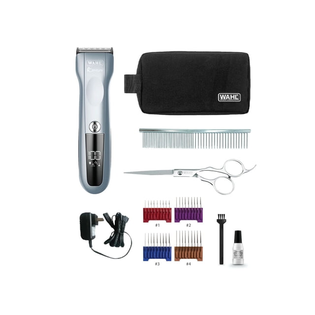 Century Professional Cord/Cordless Clipper, 2.5-Hr Lithium Battery, Adjustable Removable Blade, LCD Display for Runtime - Model - 58156