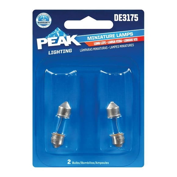 Peak 8020150 Ampoule Automobile Miniature 13 V - DE3155 - Lot de 2