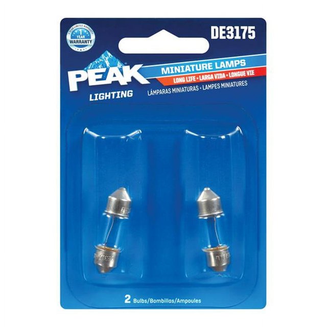 Peak 8020150 Ampoule Automobile Miniature 13 V - DE3155 - Lot de 2