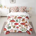 thumbnail image 2 of YST Ensemble Douillette Très Grand 7 Pcs avec Draps Rouge Champignon Botanique Champignon Lit Tout-en-un, 2 of 5