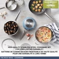 thumbnail image 4 of Starfrit The Rock Wave 10-Pc Non-Stick Cookware Set, Durable Stainless Steel, Oven Safe, PFOA Free, Easy to Clean, Includes 2 Non-stick Fry Pans (8" and 10"), 4 of 10