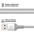 thumbnail image 2 of Scosche CAB4SR-SP Braided Charge & Sync Cable for USB-C Devices, 2 of 5